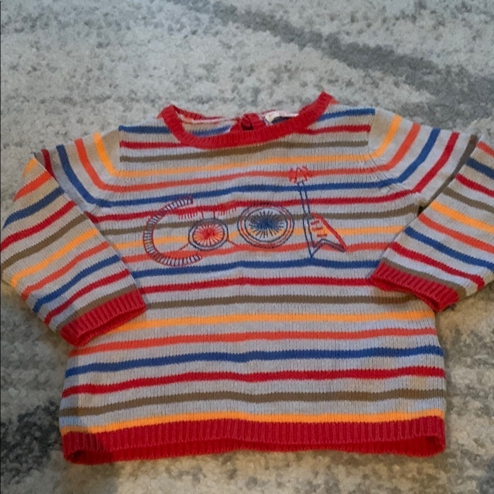 Colorful Striped Kids Sweater